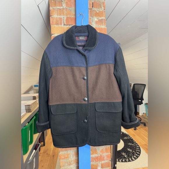 Stephanie Mathew’s Wool Colorblock Coat - Picture 4 of 6